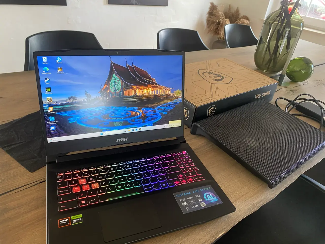 Billede 1 - MSI Katana A15 Gamer Bærbar – Næsten som ny