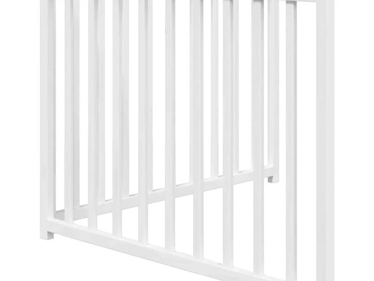 Billede 5 - Hundelåge 2 paneler 150 cm foldbar massivt gran hvid
