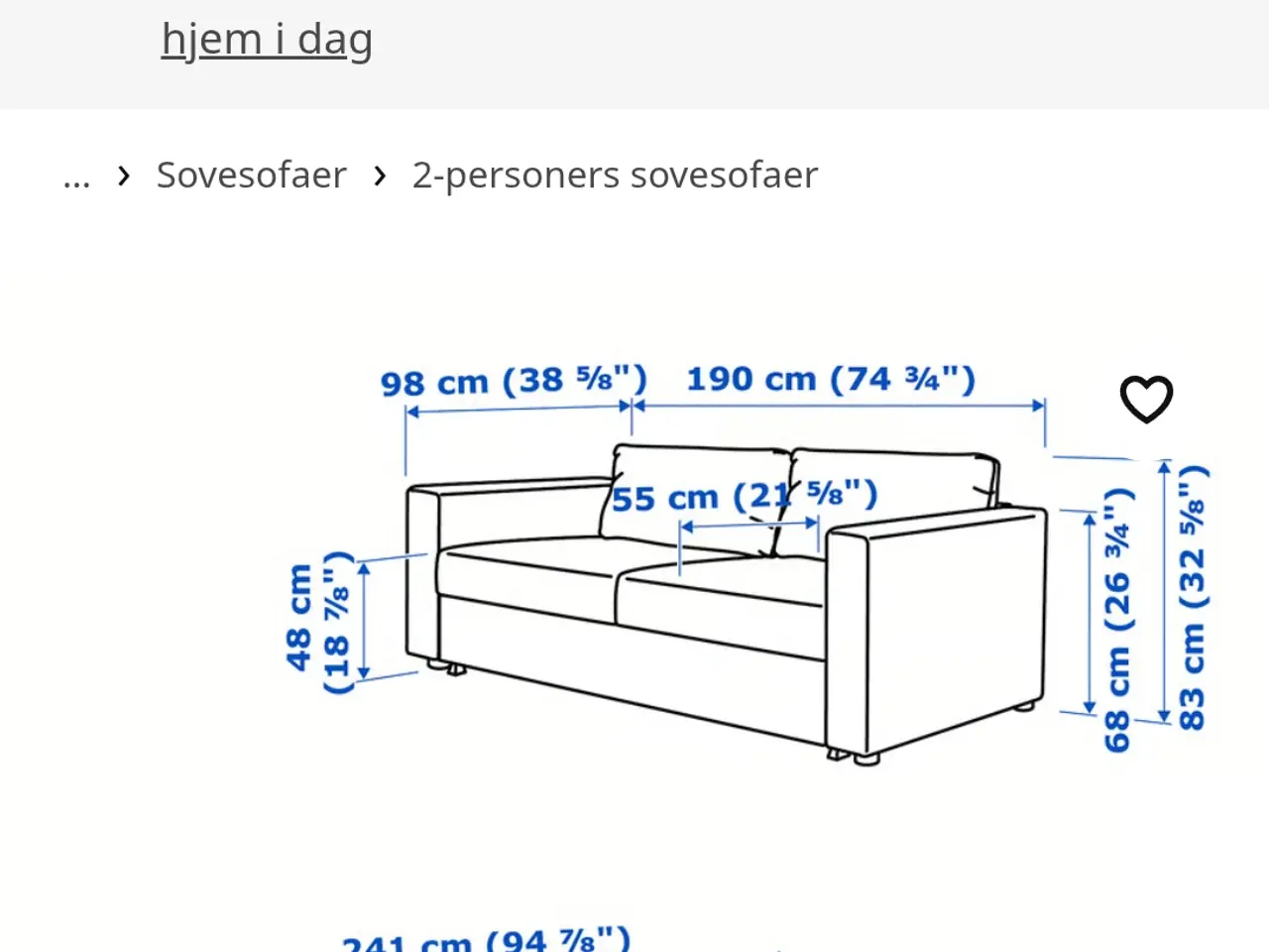 Billede 3 - Sovesofa modul. Vimle fra Ikea 