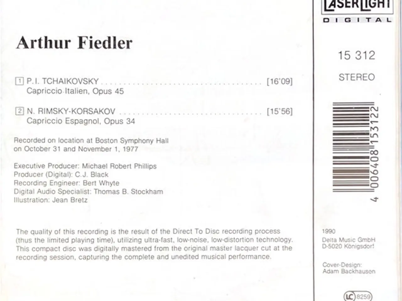 Billede 3 - Arthur Fiedler – Capriccio Italien /… – CD