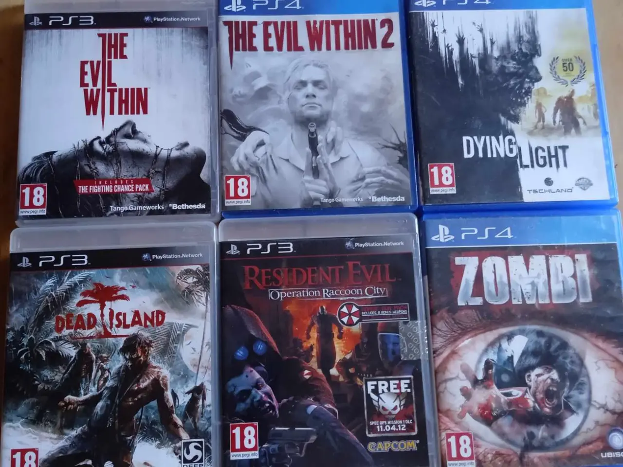 Billede 1 - horror-spil pakke ps3/ps4 - 6 spil samlet