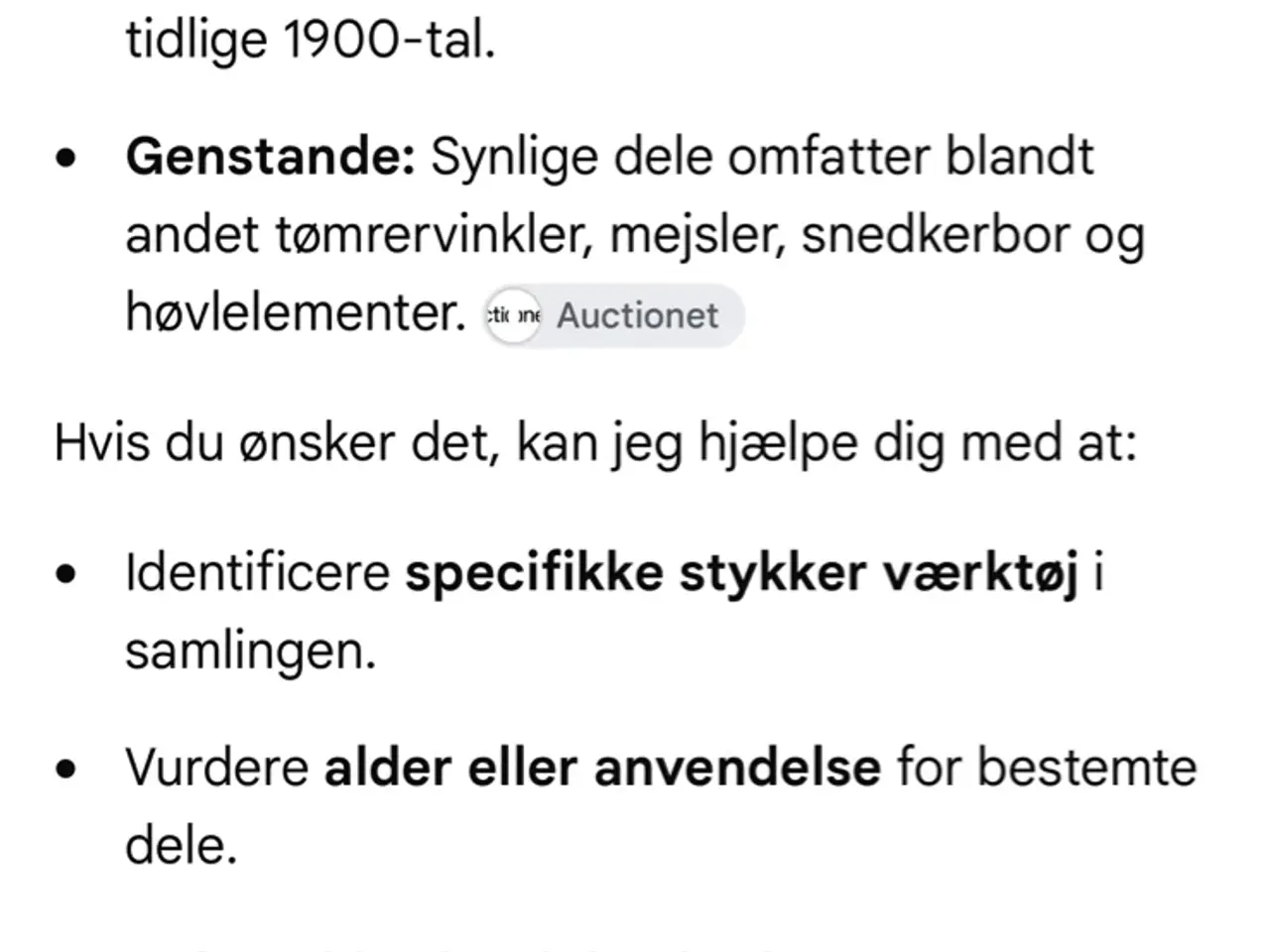 Billede 6 - Antik håndværktøj til træarbejde