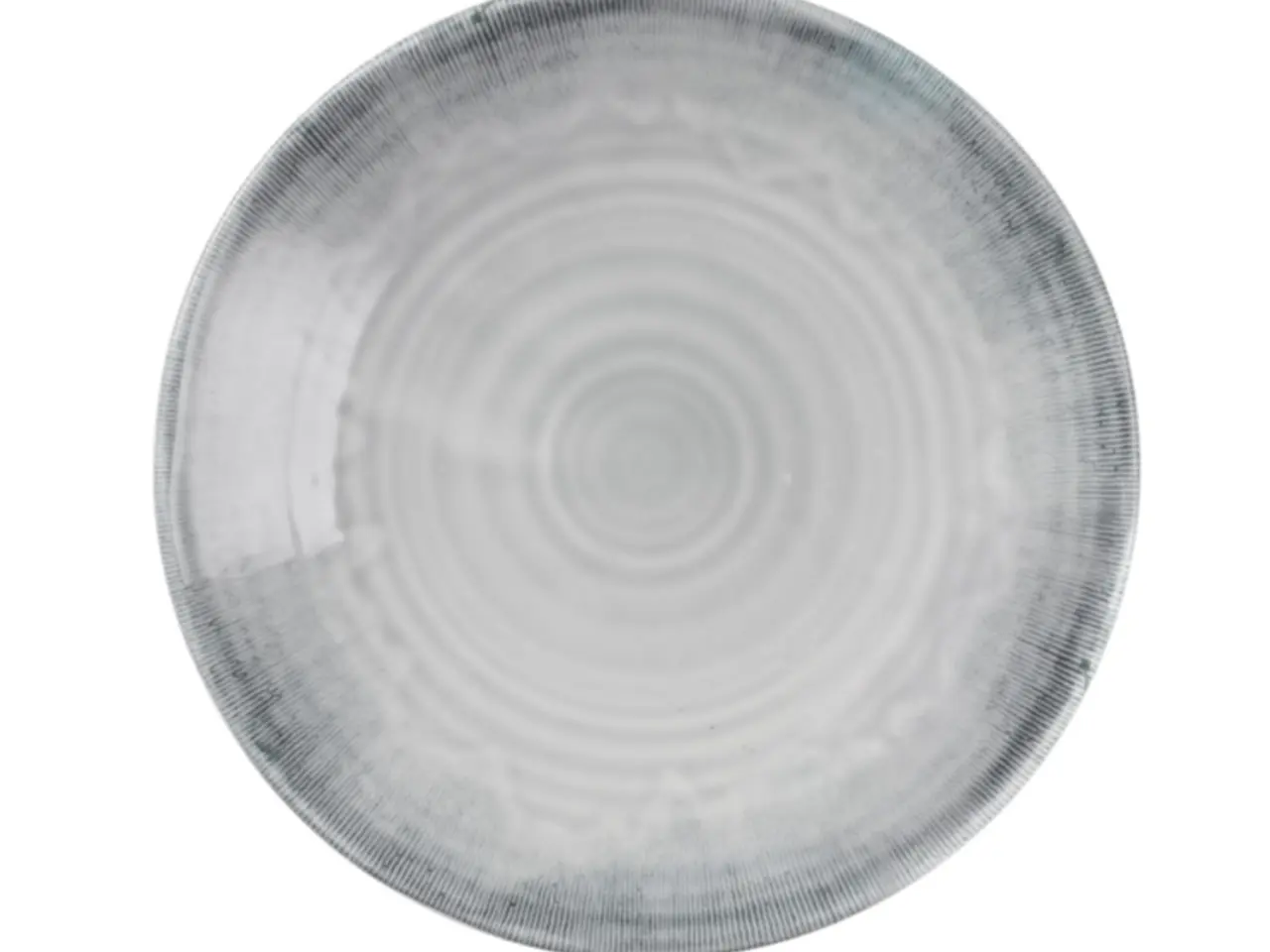 Billede 1 - 13 stk. Dudson Harvest Flux flad tallerken uden fane, grå, ø16,4 cm
