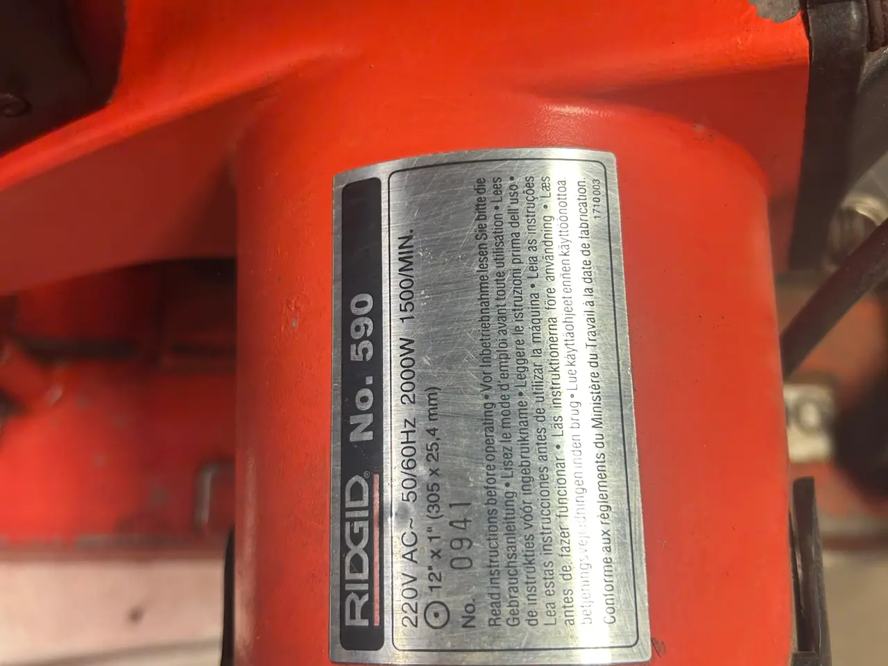 Billede 3 - Ridgid 590 jernsav 