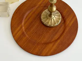 Teaktallerken, dansk