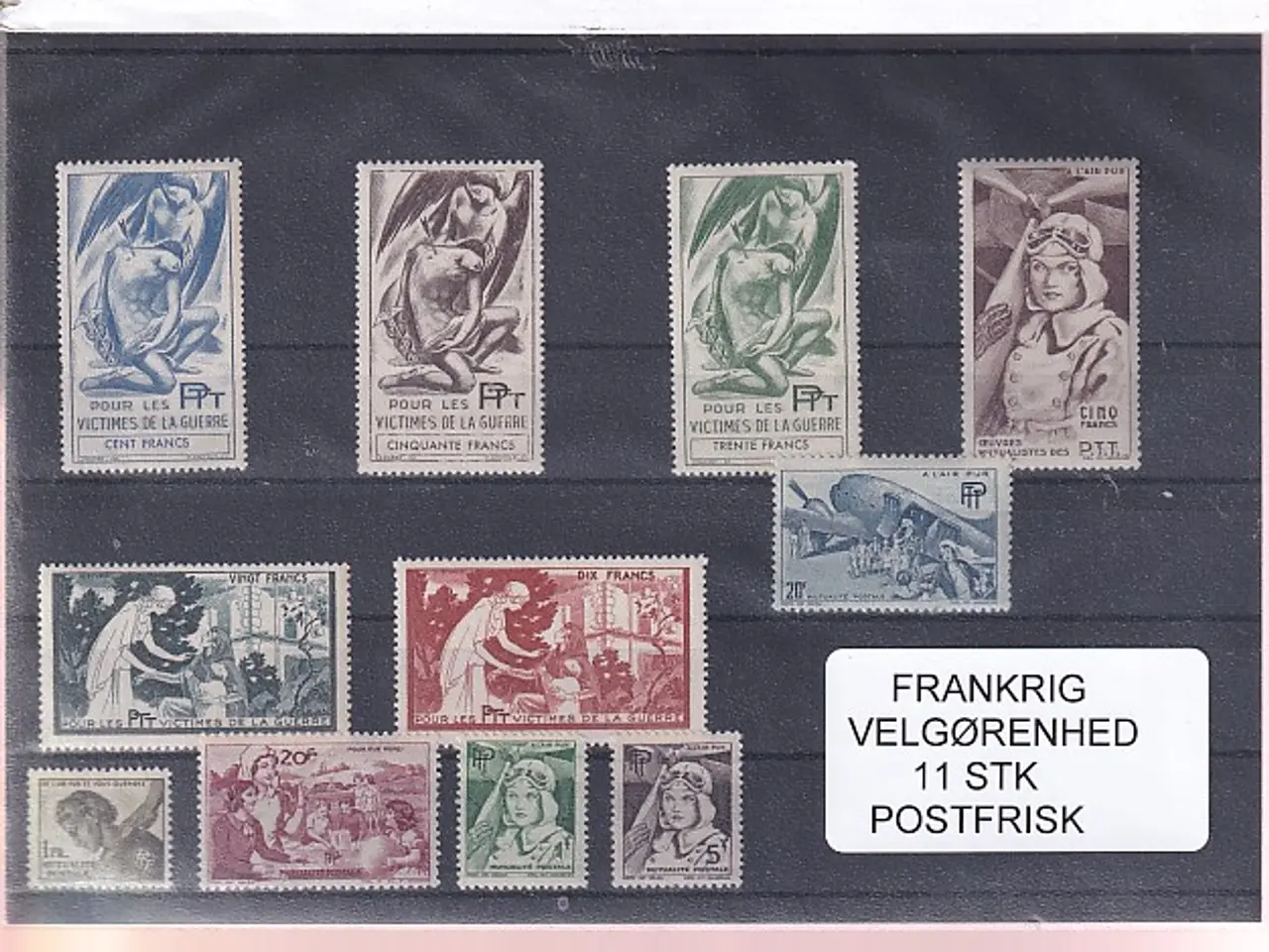 Billede 1 - Frankrig - Velgørenhed - 11 Stk. - Postfrisk