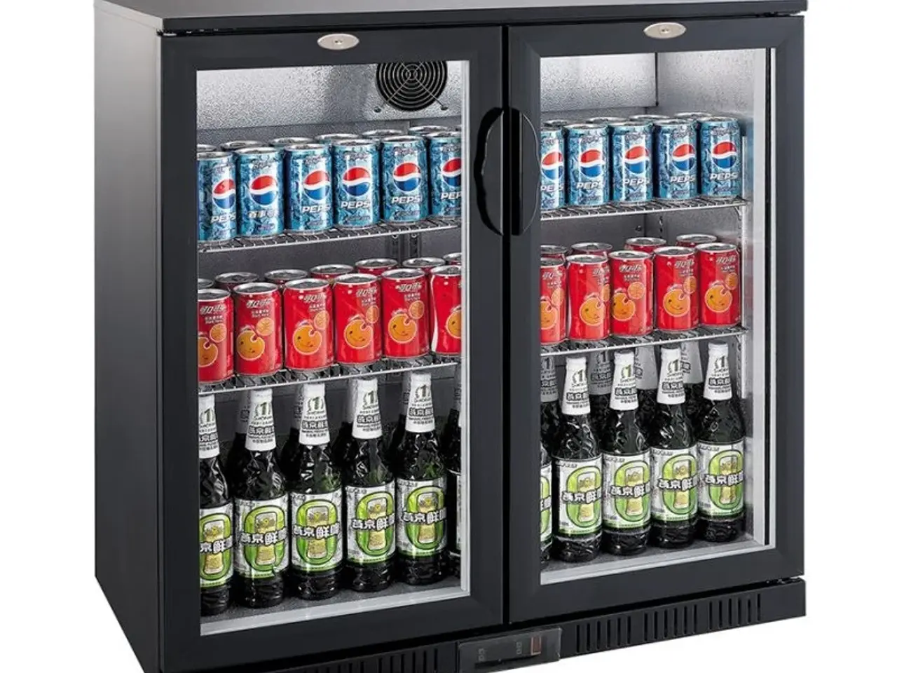Billede 1 - Backbar / barkøleskab 208 liter – med 2 glasdøre