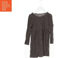 Langærmet Leopardmønstret Kjole fra H&M (str. 116)