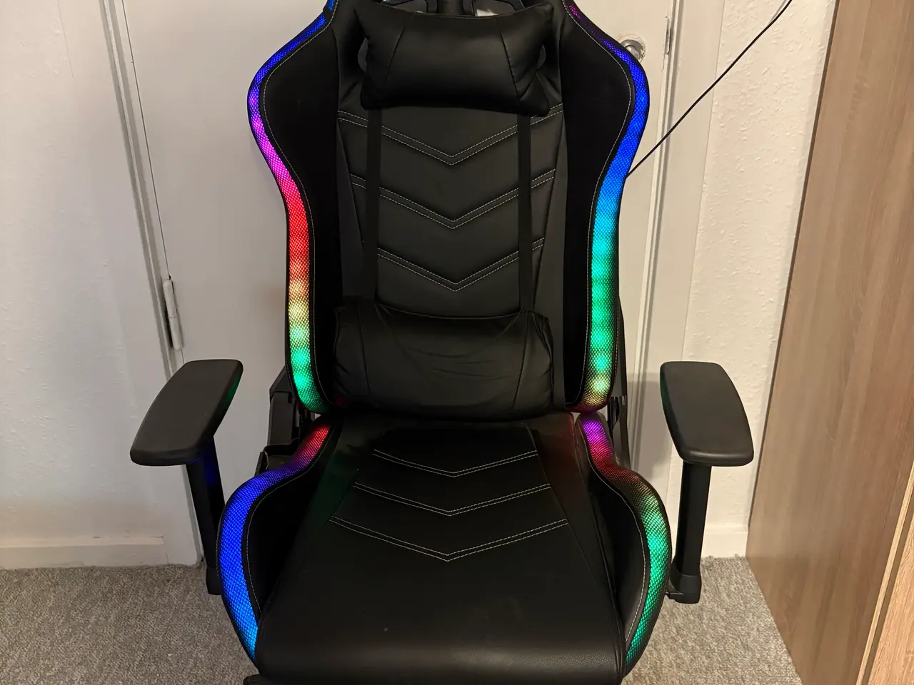 Billede 1 - Fed EXO RGB Major Gamingstol – med indbygget LED-l