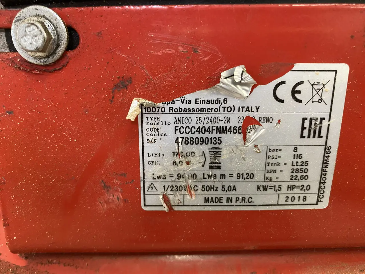 Billede 2 - Kompressor RENO MK2400