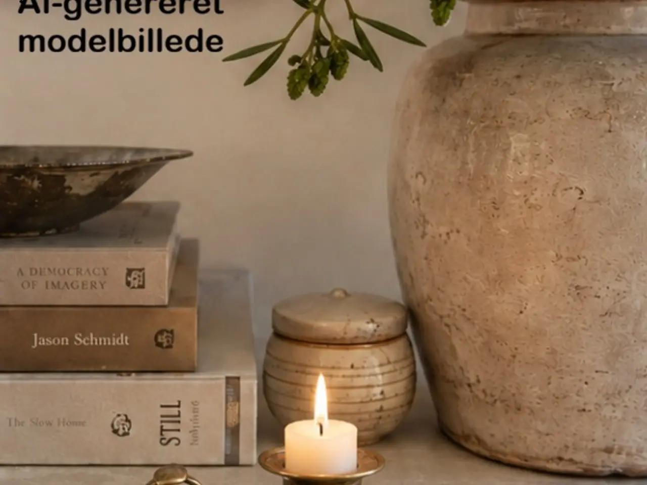 Billede 4 - Messing lysestage med håndtag - smuk vintage
