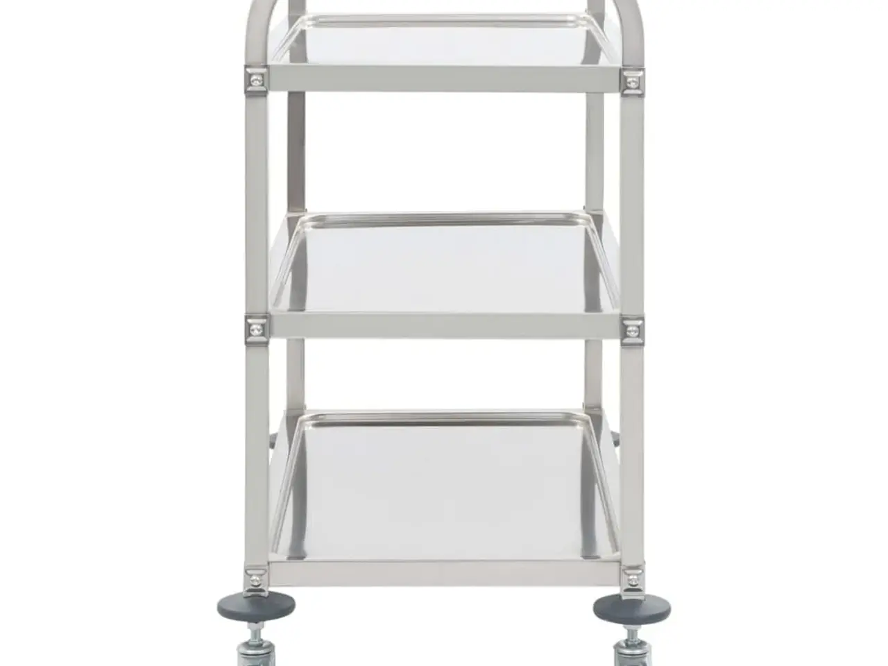 Billede 3 - Køkkenvogn med 3 hylder - rustfrit stål, 96,5 × 55 × 90 cm