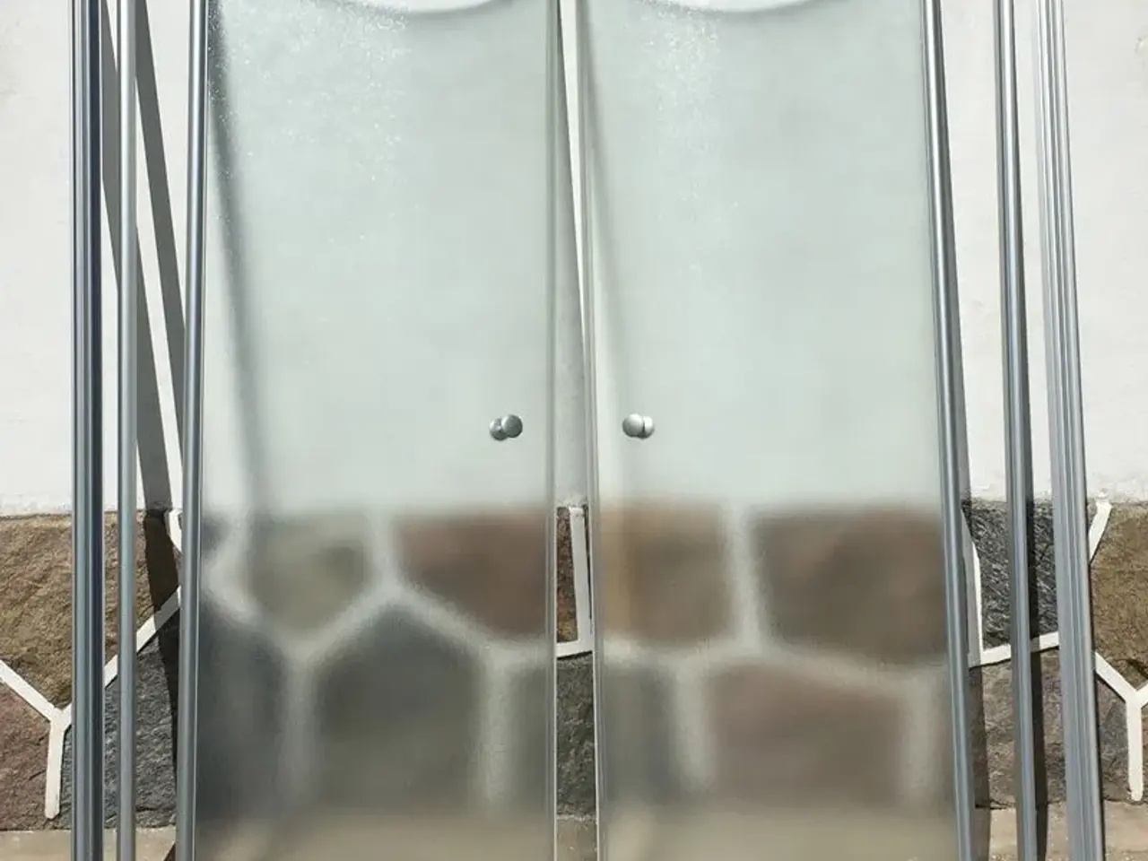 Billede 1 - Brusehjørne matteret glas