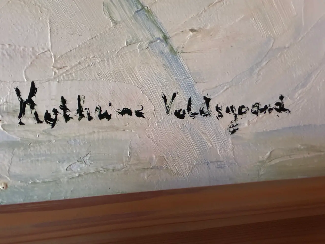 Billede 2 - Olie på Lærred - vintermotiv af Kathrine Voldsga