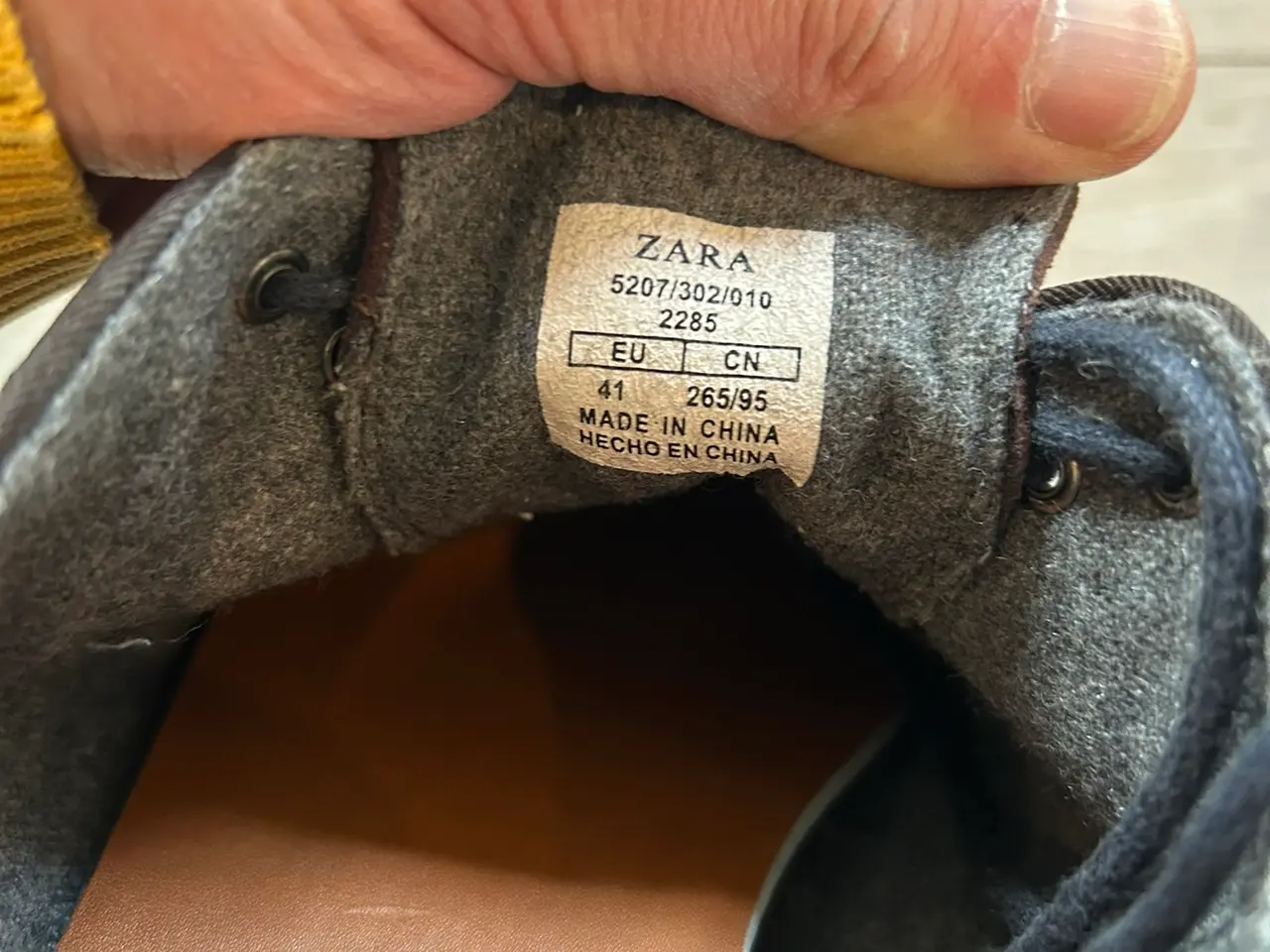 Billede 4 - Zara herresko / habitsko – Str. 41 – Mørkeblå
