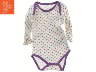 Langærmet bodystocking med stjernemønster (str. 62)