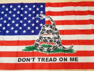 USA flag med slange