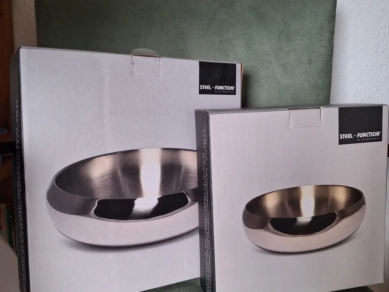 Billede 1 - To nye serveringsskåle i stål med termo-effekt