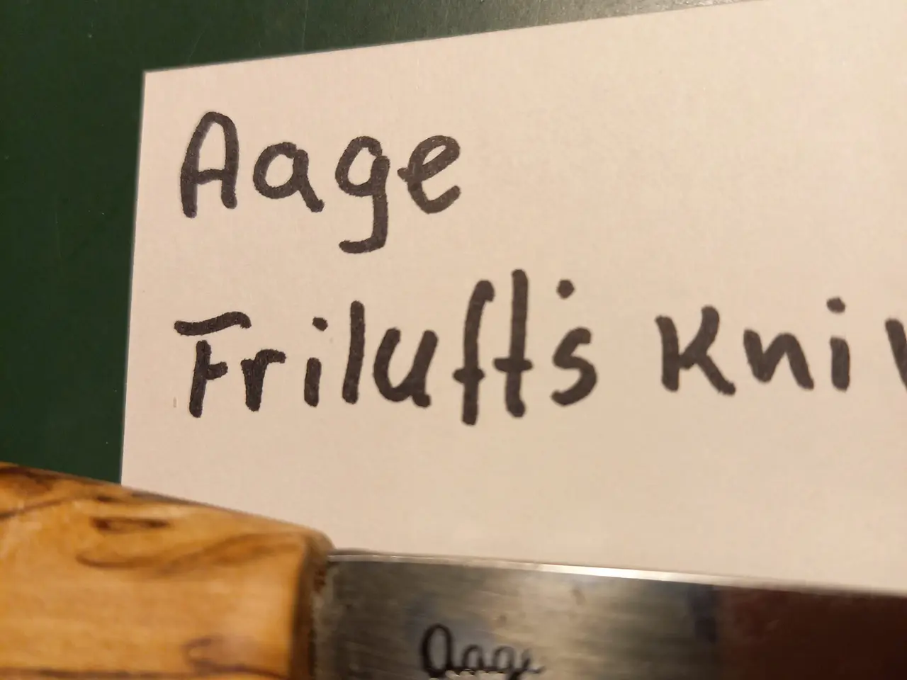 Billede 2 - Aage frilufts kniv med glat blad