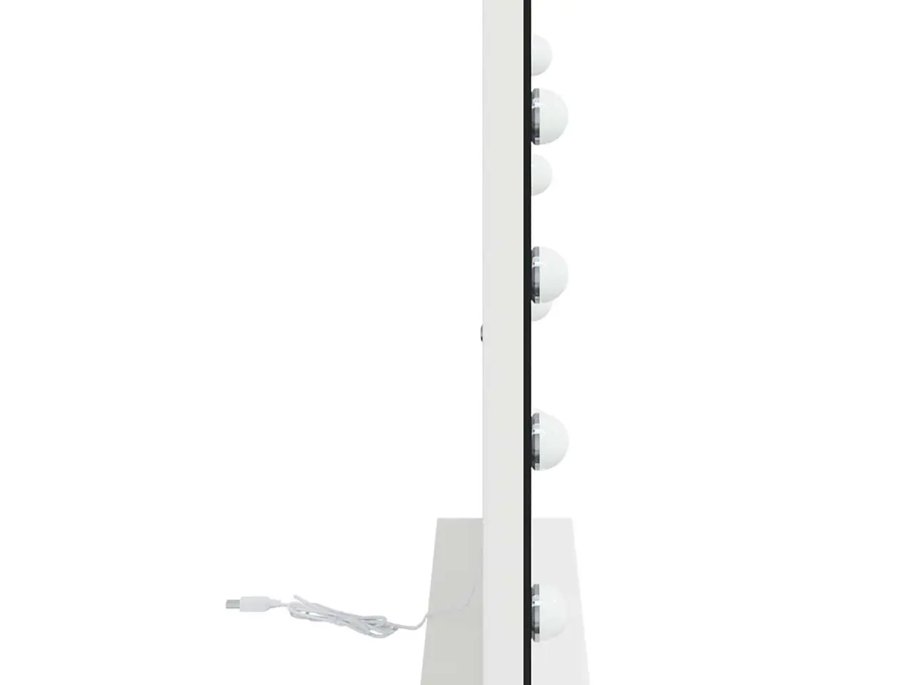 Billede 6 - LED makeupspejl - hvid 58 × 10 × 47 cm med 15 pærer og touch