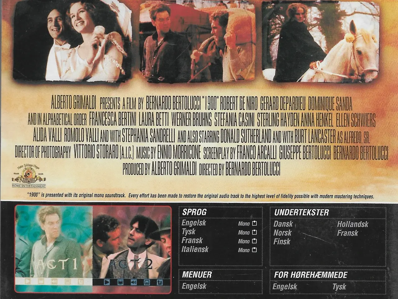Billede 2 - 1900 Bernardo Bertolucci - NY i folie