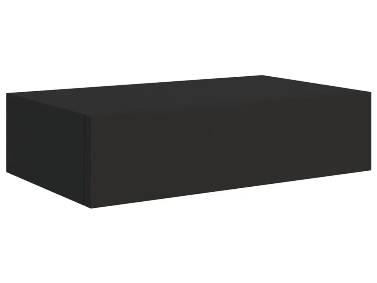Billede 4 - Væghylder med skuffer 2 stk. 40x23,5x10 cm MDF sort