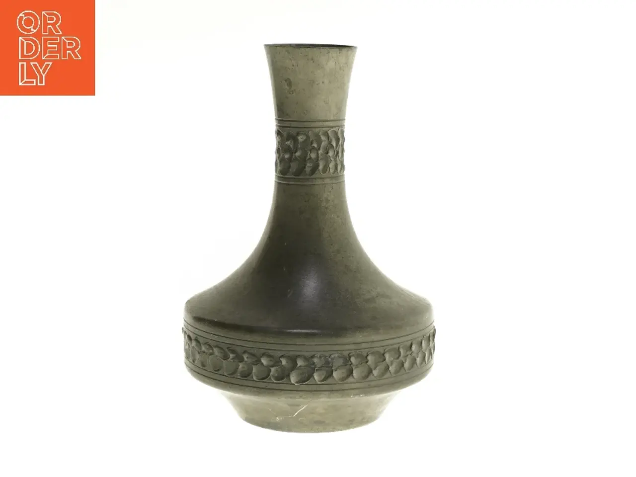 Billede 1 - Dekorativ vase i metal (str. 18 cm)
