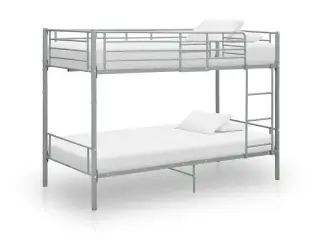 Køjeseng 90x200 cm metal grå