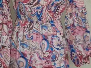 Boho-kjole.Multifarvet-Størrelse:Medium-38/40