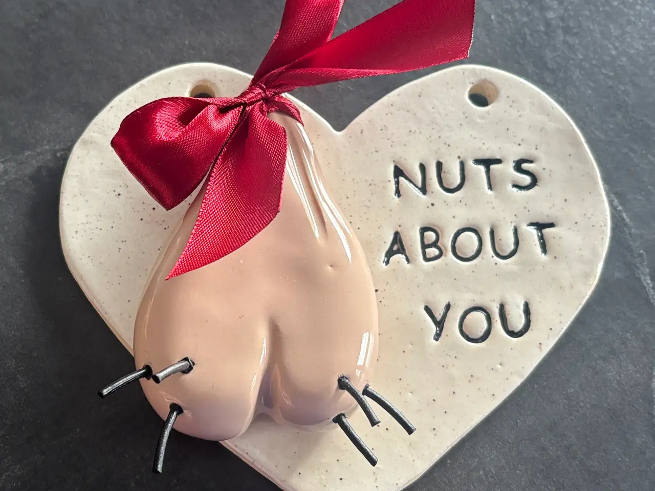 Billede 10 - Kugleskør med dig eller nuts about you hjerte 
