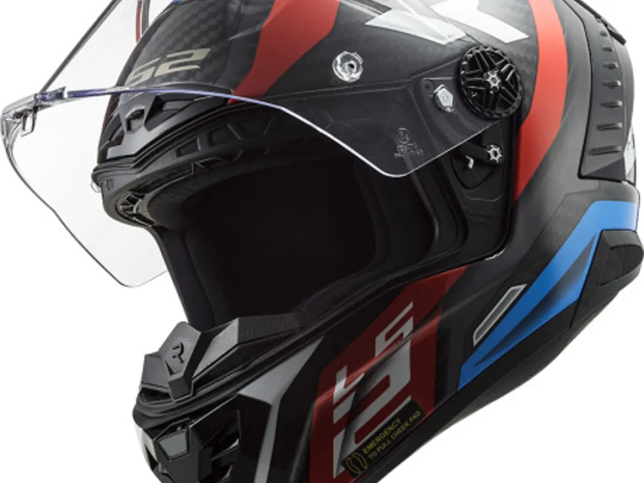 Billede 2 - LS2 Thunder Carbon Supra Red Blue - FØR 4.199