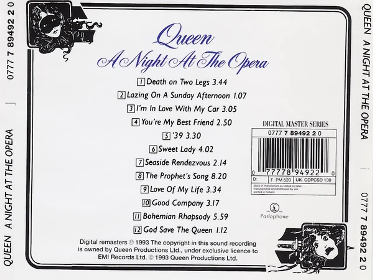 Billede 2 - Queen – A Night At The Opera – CD