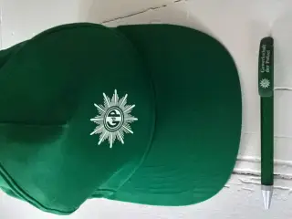 Tysk politi Cap + Kuglepen Gewerkschaft