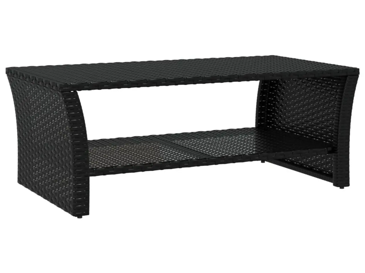 Billede 2 - Sofabord i polyrattan - 100 × 50 × 40 cm, sort