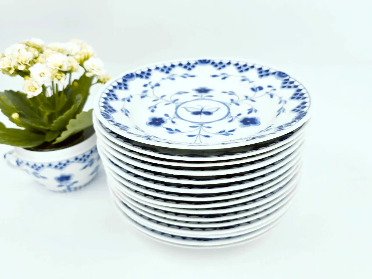 Billede 6 - Dickens Sommerfugl Stor Kagetallerken 