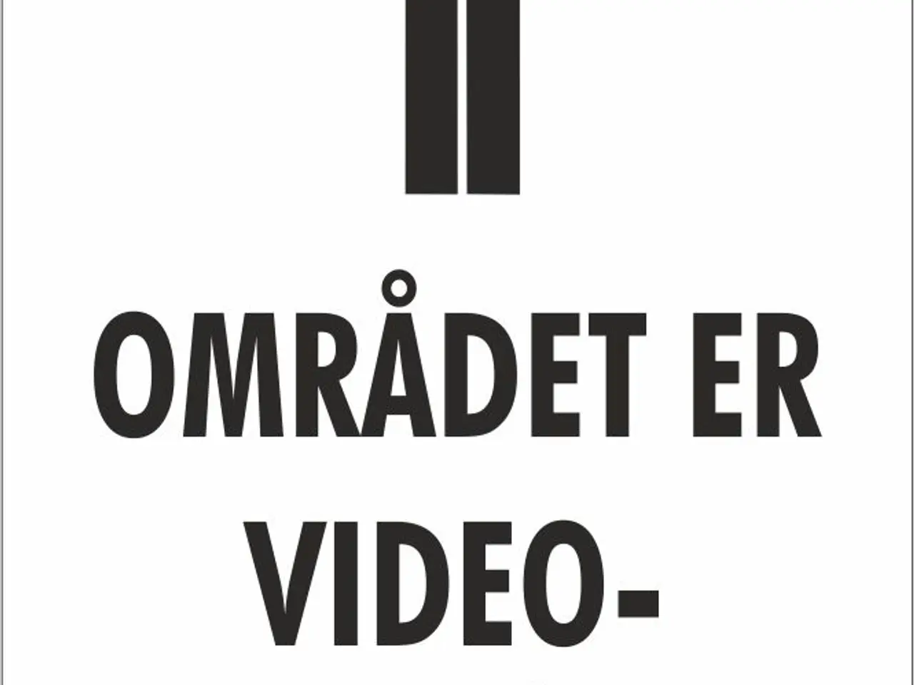 Billede 3 - Skilte med "Området er overvåget" mm