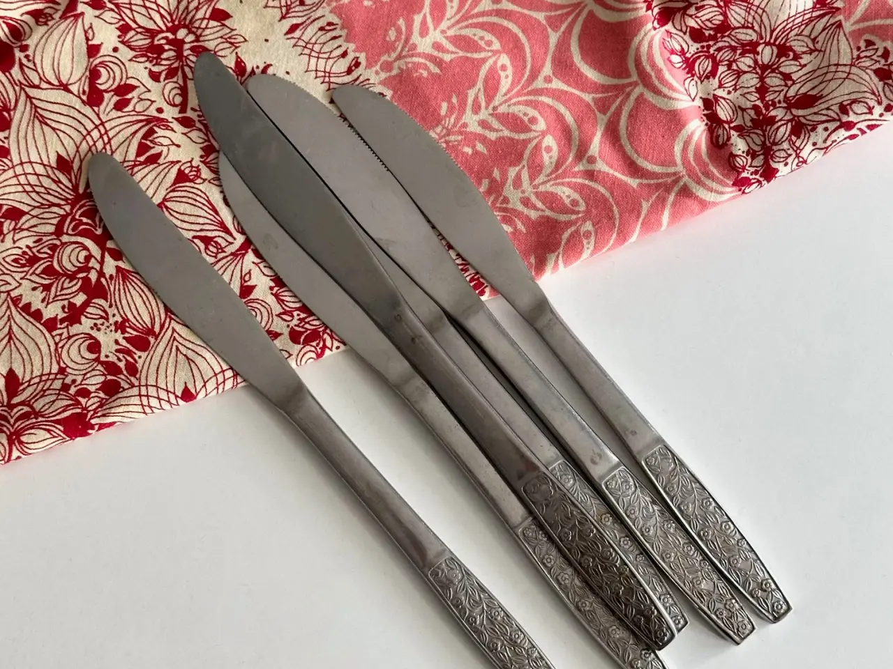Billede 1 - Knive, rustfrit stål, 6 stk samlet