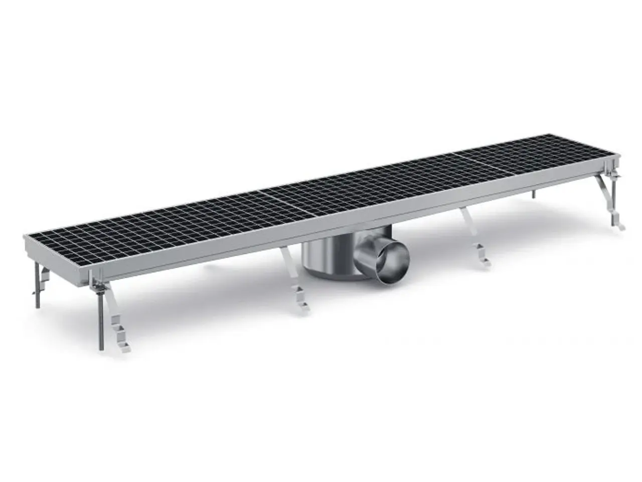 Billede 1 -  Lang Gulvrende (114 cm) i AISI 304 Stål