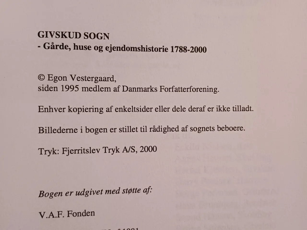 Billede 2 - GIVSKUD SOGN 
