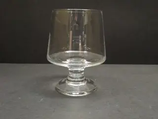 Stub Klar Cognacglas. H:85 mm.