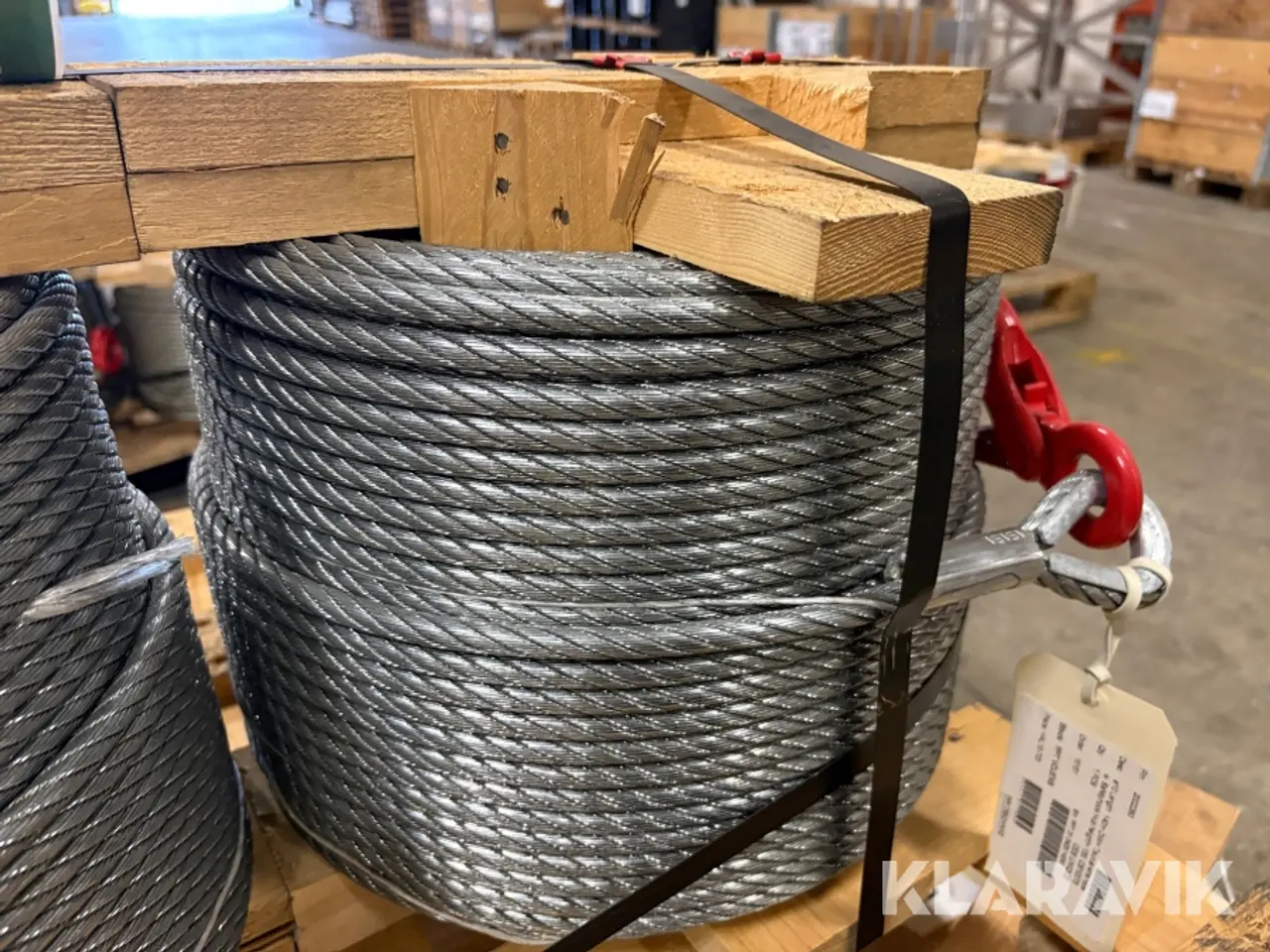 Billede 11 - Stålwire Drahtseilwerk Hemer Taurus wire top e. Safetyhook - 7 bundter / 107m