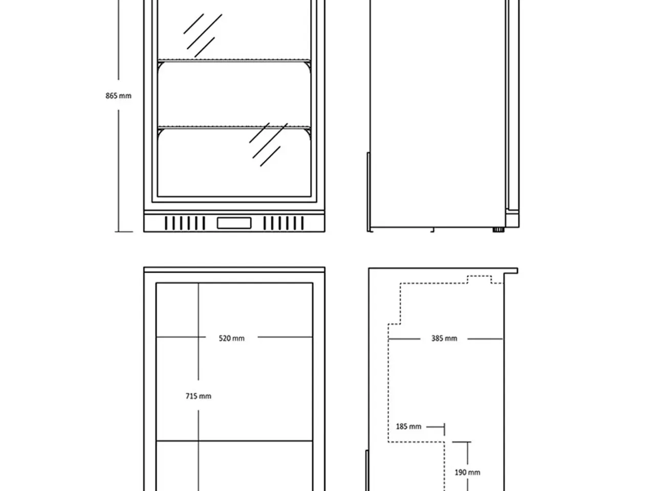 Billede 2 - Backbar / Barkøleskab 127 Liter – SC 141 HE