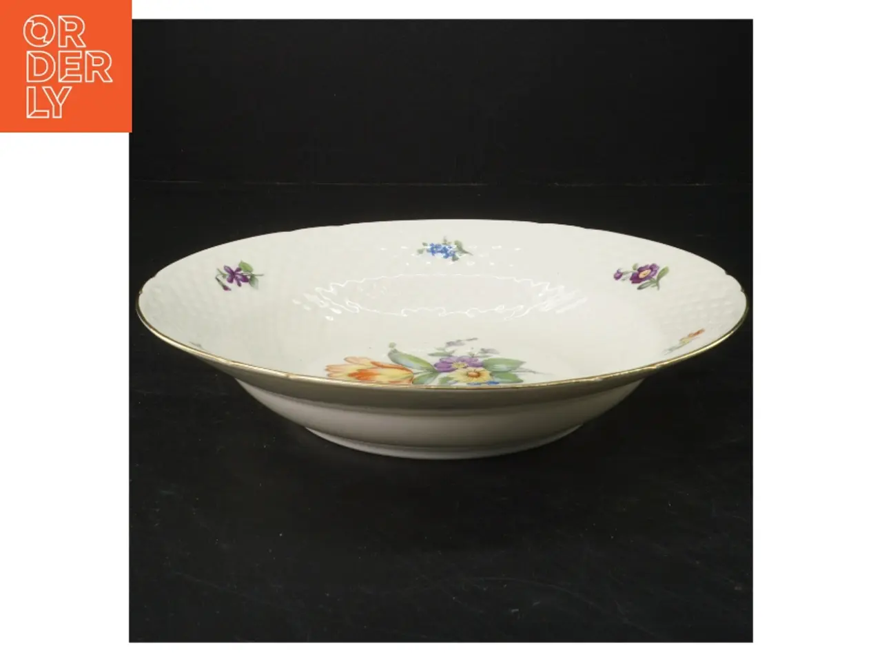 Billede 2 - B&G Saksisk blomst dyb tallerken (str. Ø 24,5x4 cm)