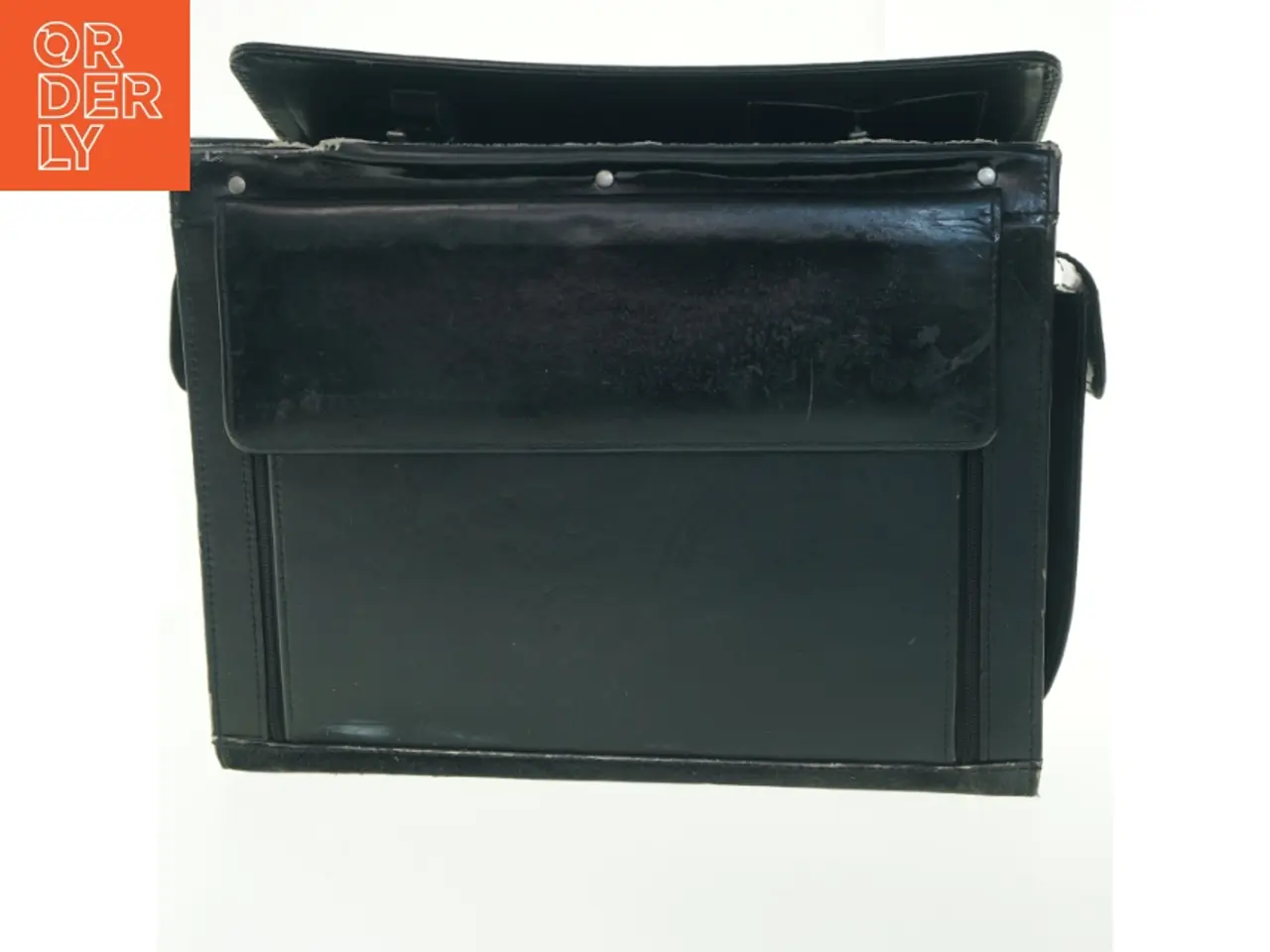 Billede 1 - Sort dokumentmappe med lås (str. 47x34 cm)