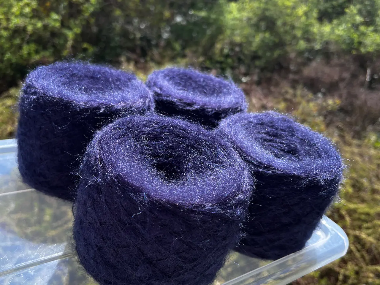 Billede 4 - Italiensk Mohair/Silke Garn 400g - Mørk Navyblå