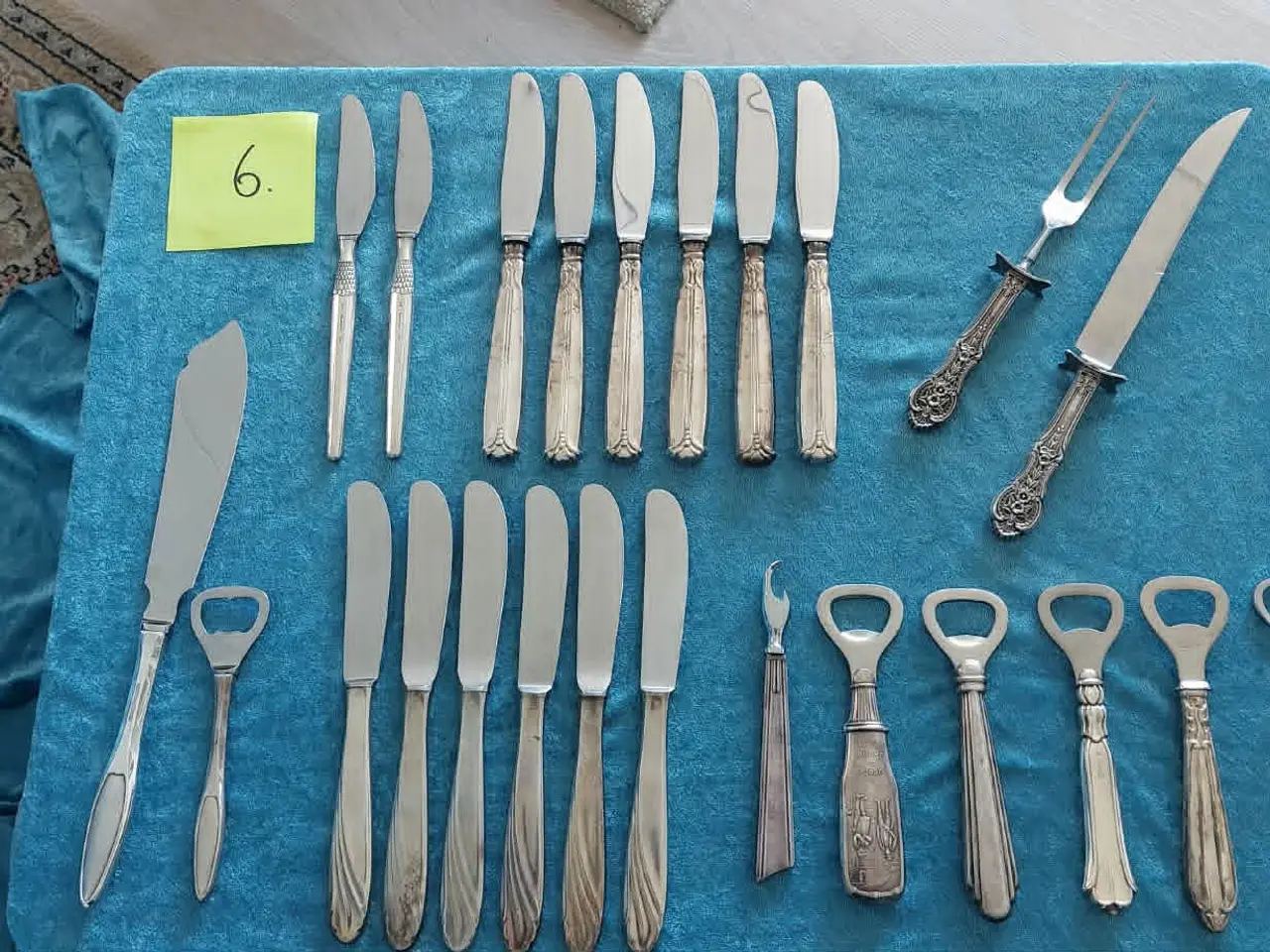 Billede 6 - pletsølv bestik mest knive sælges for kr. 25,- stk