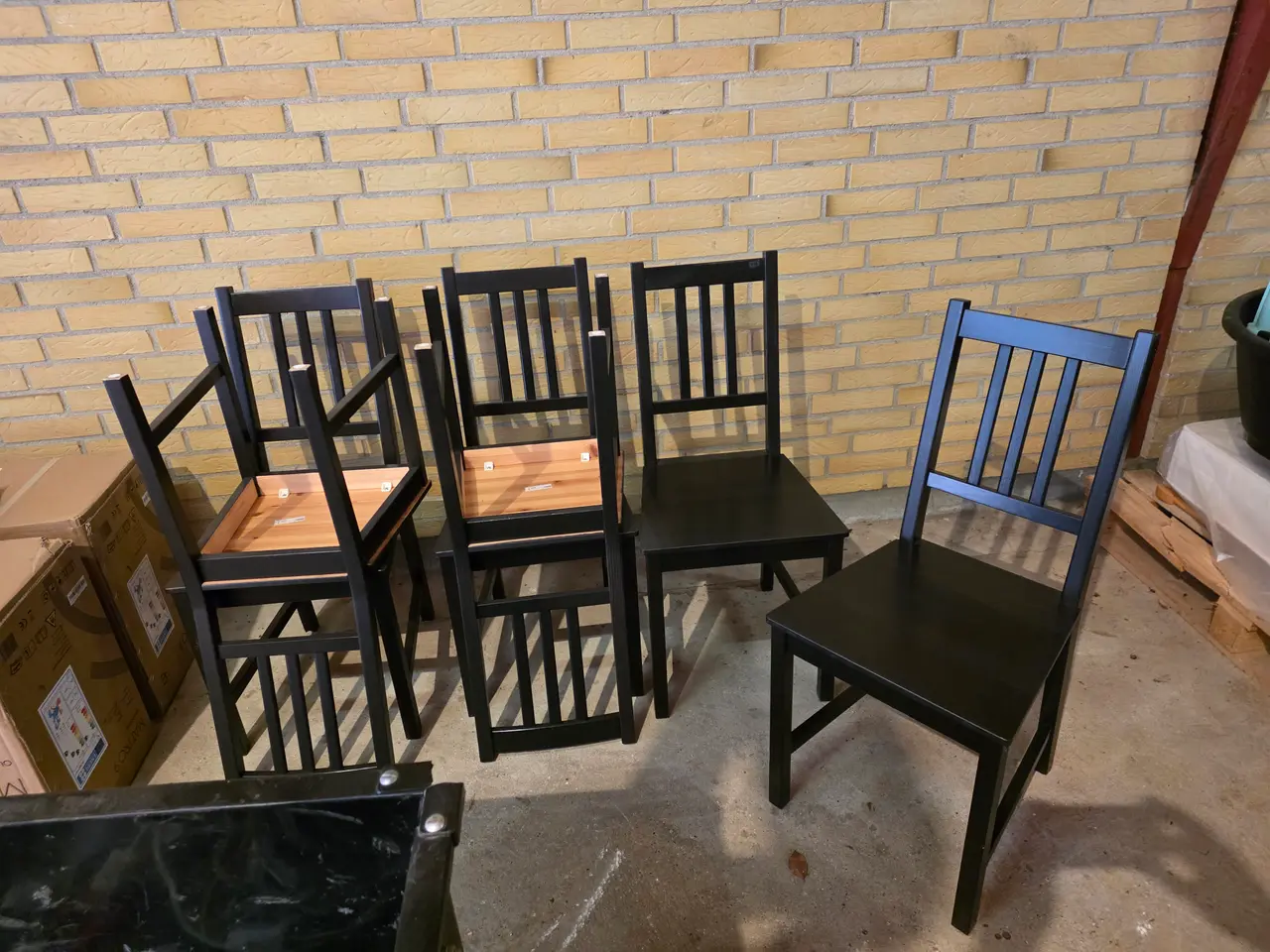 Billede 1 - 6 sorte ikea stole