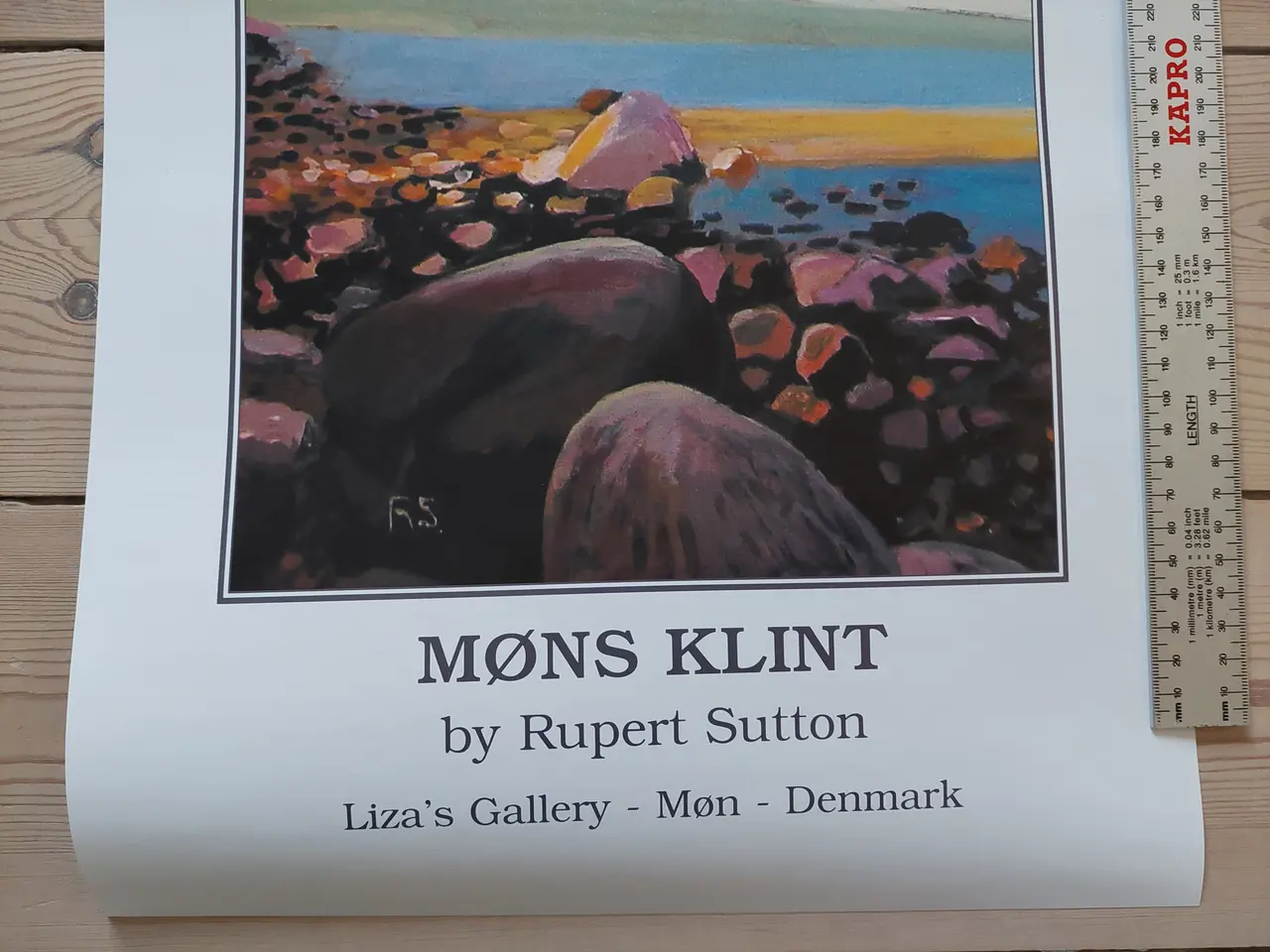 Billede 2 - Kunstplakat fra Liza's Gallery – Møns Klint