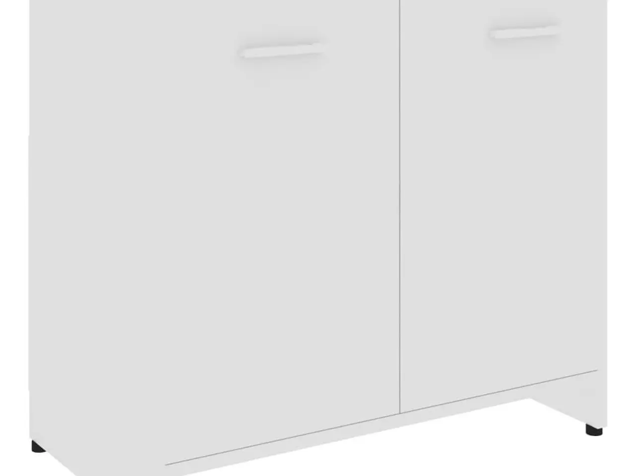 Billede 2 - Badeværelsesskab 60×33×61 cm - hvid konstrueret træ