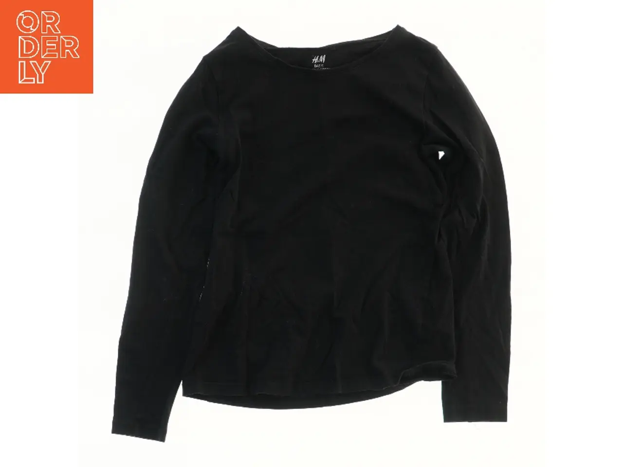 Billede 1 - Langærmet sort trøje fra H&M (str. 122)